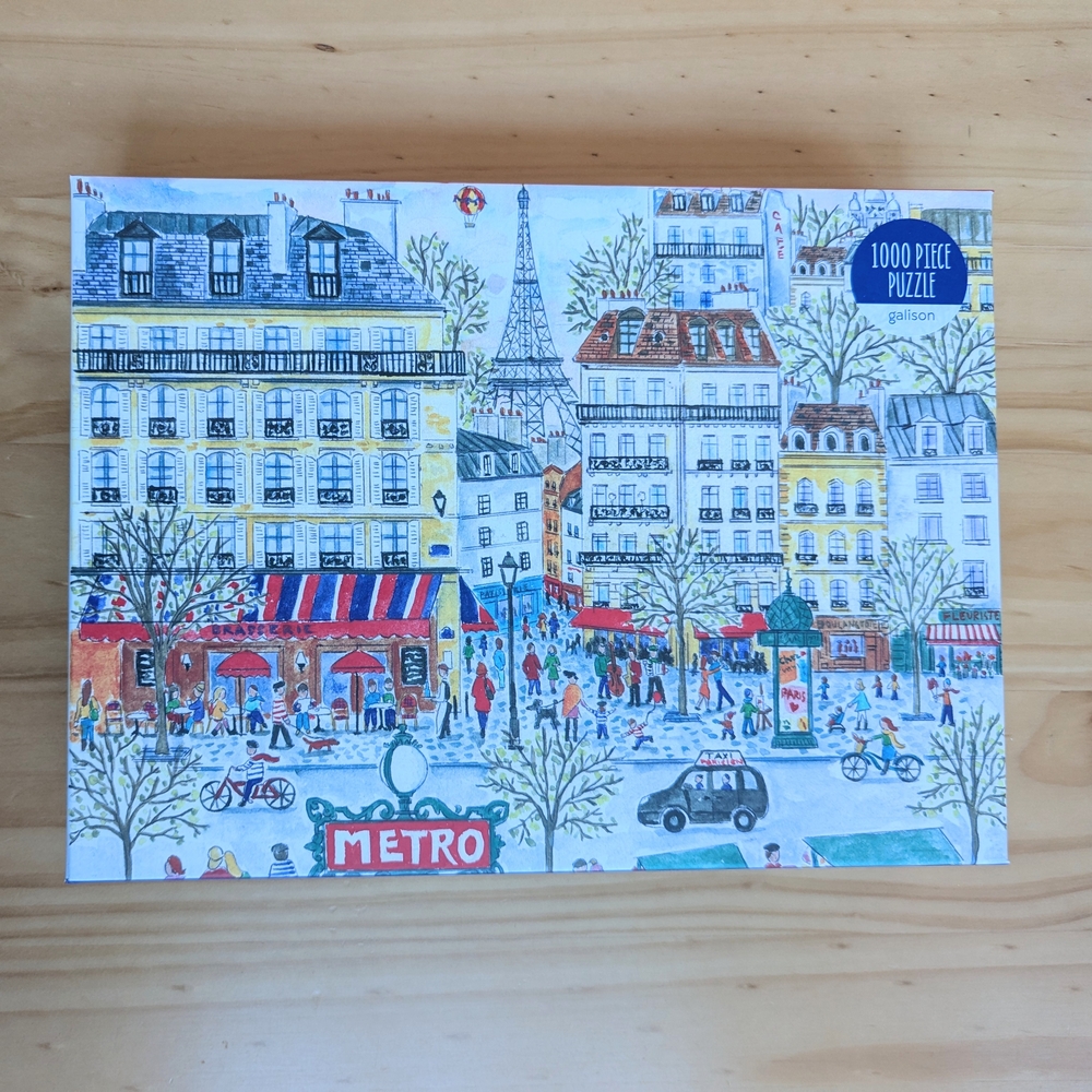 1000 Piece Paris Cityscape Galison Puzzle - Art By Michael Storrings